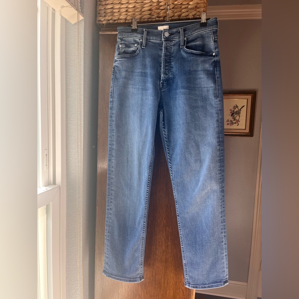 MOTHER Tomcat Classic Blue Straight Jeans Size 27. Button fly.
